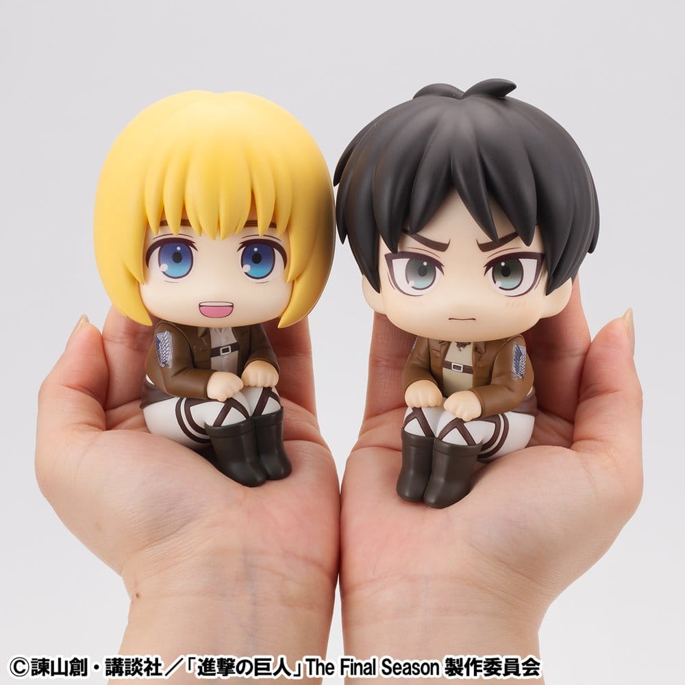 [PREORDINE] Attack on Titan Figure Lookup: Set 2 Figure Armin & Eren - Versione Grumpy - Megahouse - Statue
