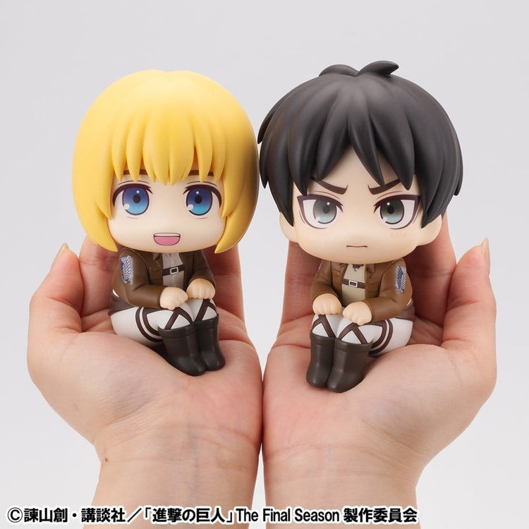 [PREORDINE] Attack on Titan Figure Lookup: Set 2 Figure Armin & Eren - Versione Grumpy - Megahouse - Statue