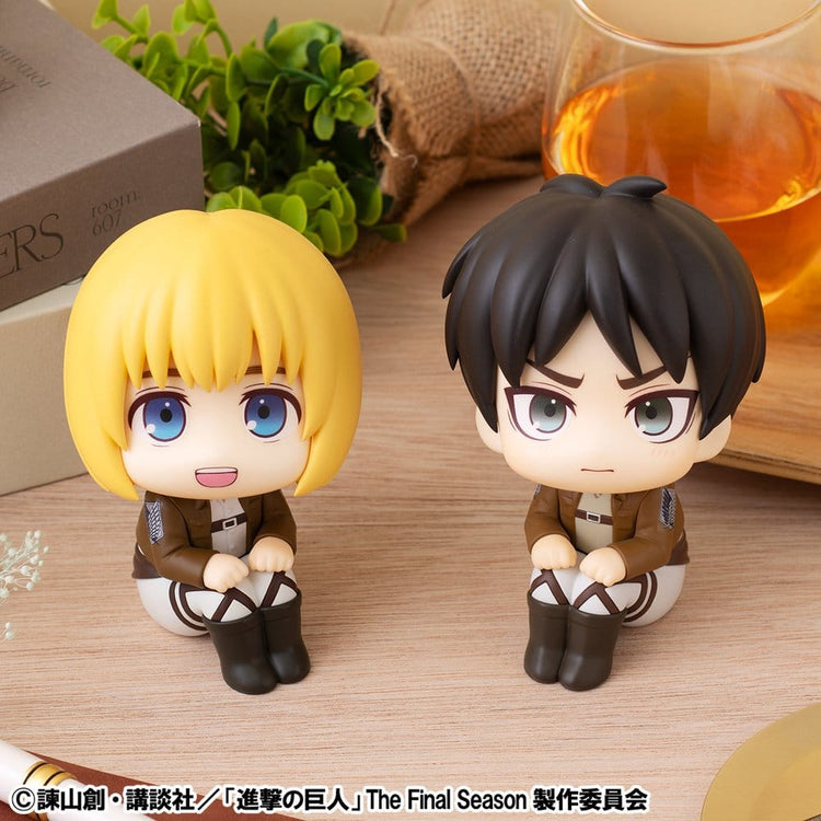 [PREORDINE] Attack on Titan Figure Lookup: Set 2 Figure Armin & Eren - Versione Grumpy - Megahouse - Statue