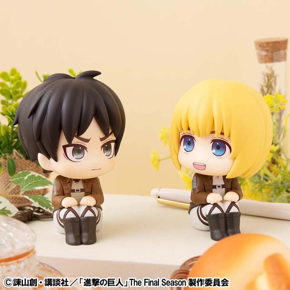 [PREORDINE] Attack on Titan Figure Lookup: Set 2 Figure Armin & Eren - Versione Grumpy - Megahouse - Statue