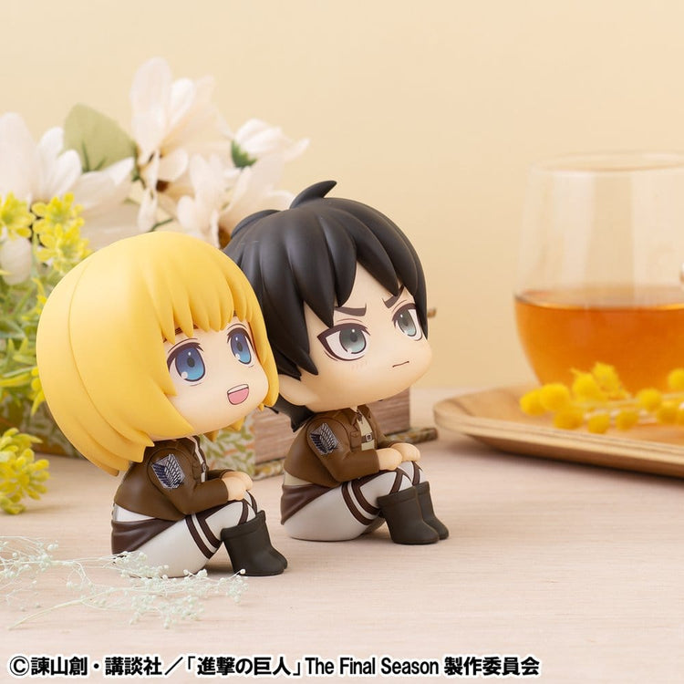 [PREORDINE] Attack on Titan Figure Lookup: Set 2 Figure Armin & Eren - Versione Grumpy - Megahouse - Statue