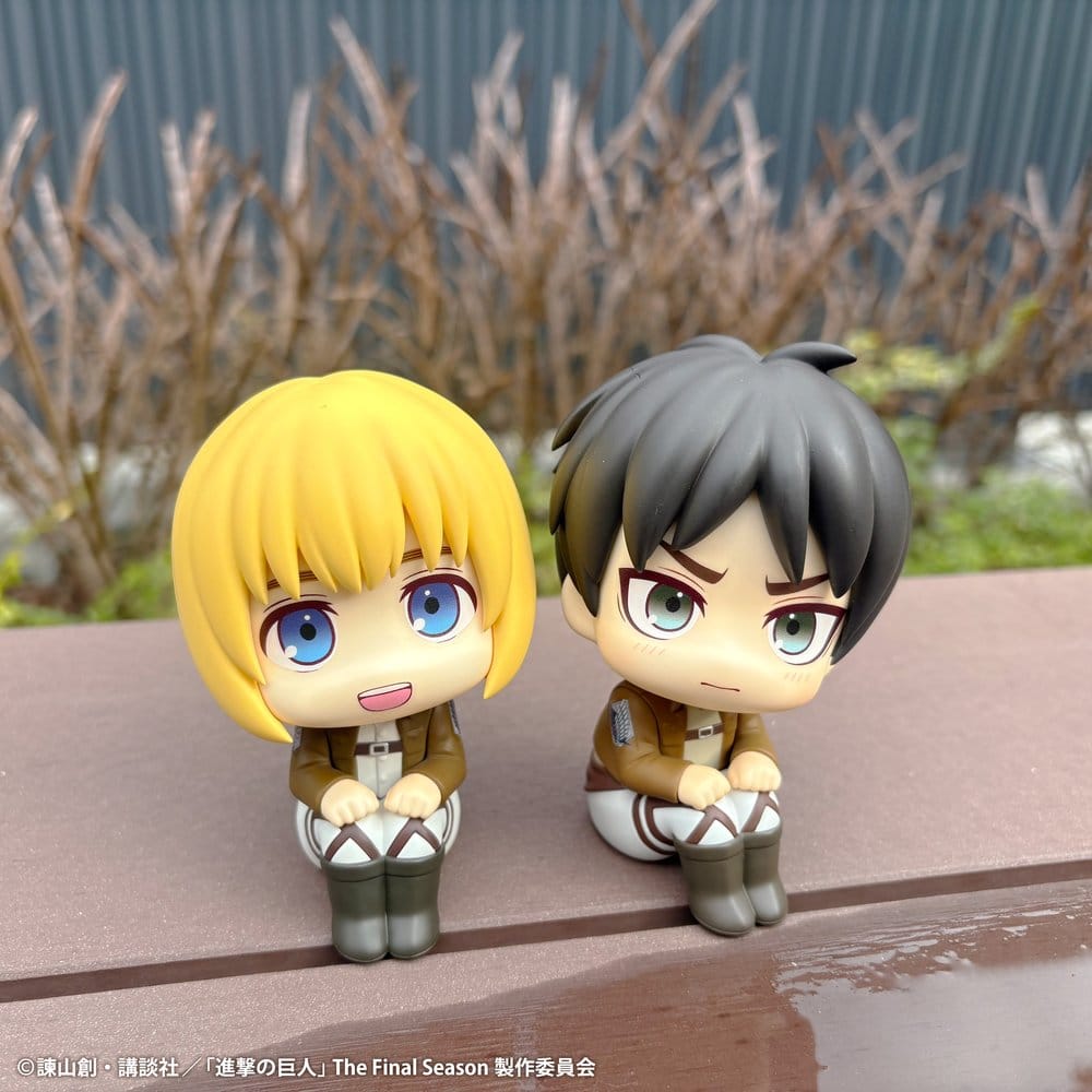 [PREORDINE] Attack on Titan Figure Lookup: Set 2 Figure Armin & Eren - Versione Grumpy - Megahouse - Statue