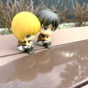 [PREORDINE] Attack on Titan Figure Lookup: Set 2 Figure Armin & Eren - Versione Grumpy - Megahouse - Statue