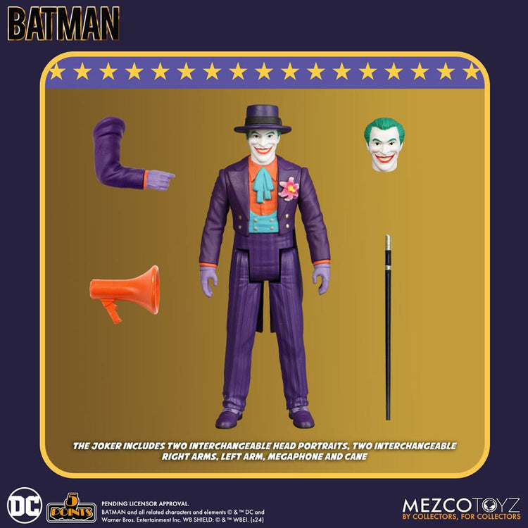[PREORDINE] Batman (1989) Action Figure 5 Points 9 cm Assortimento - Mezco Toys - Action figures