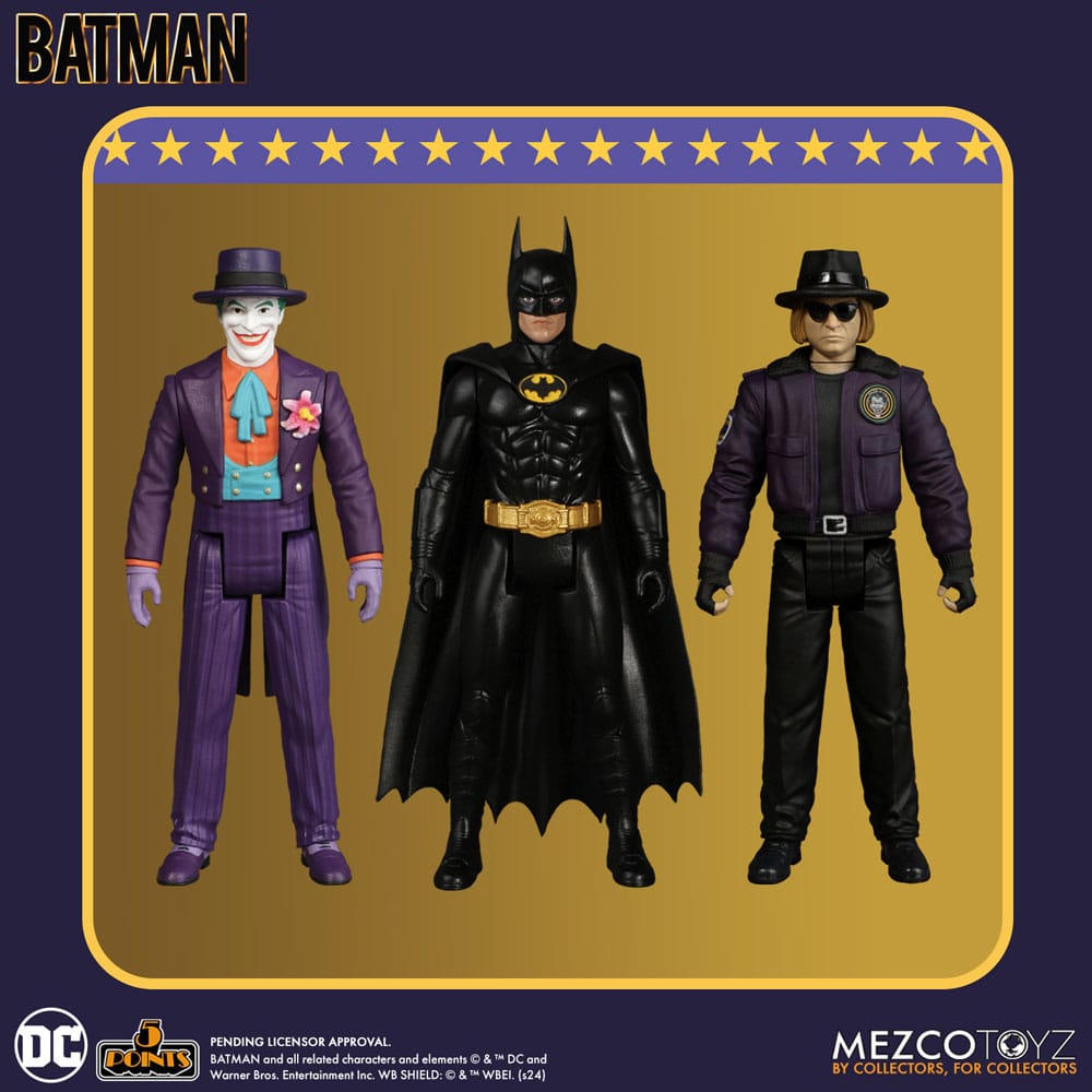 [PREORDINE] Batman (1989) Action Figure 5 Points 9 cm Assortimento - Mezco Toys - Action figures