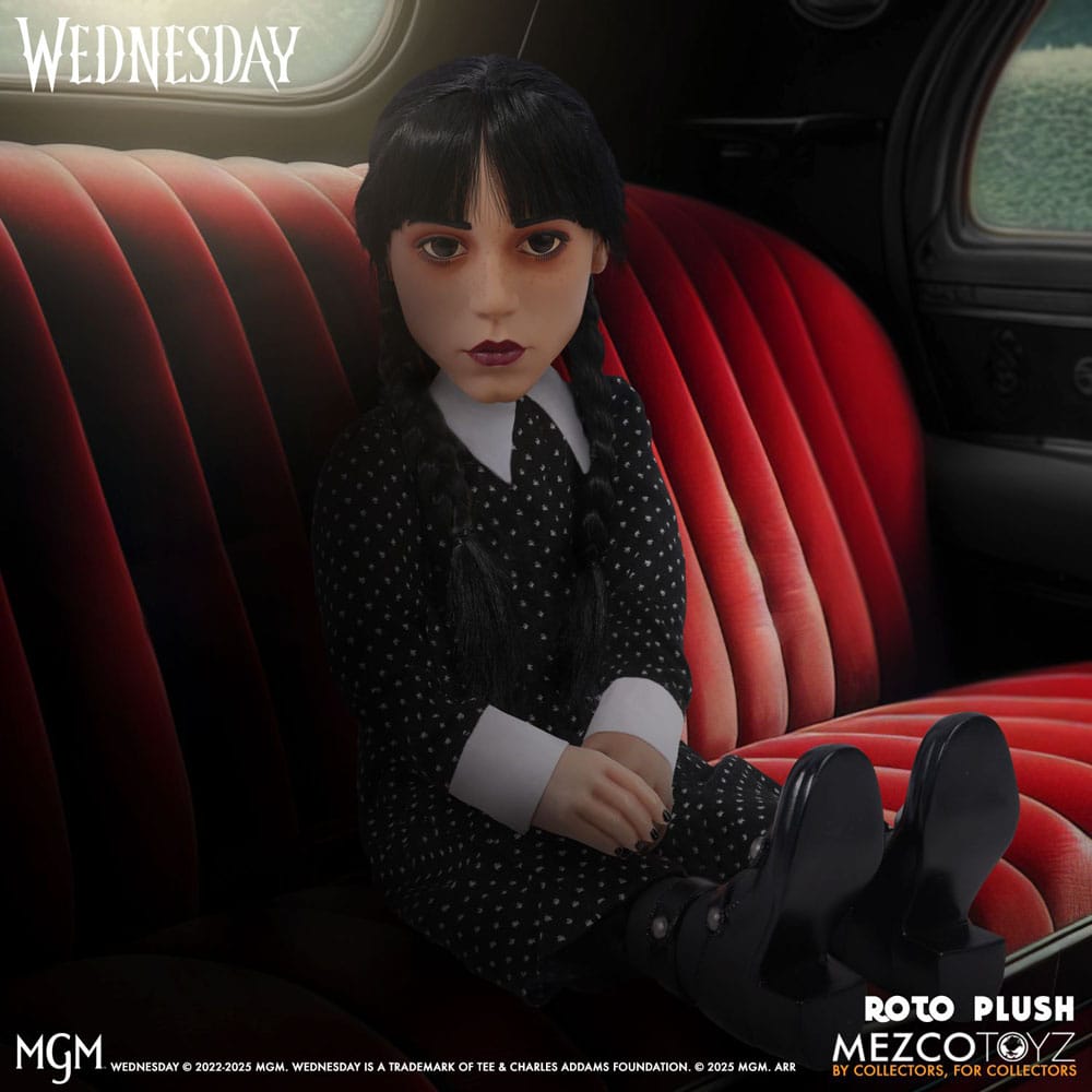 [PREORDINE] Peluche Wednesday Addams MDS Roto 46 cm - Mezco Toys - Peluche