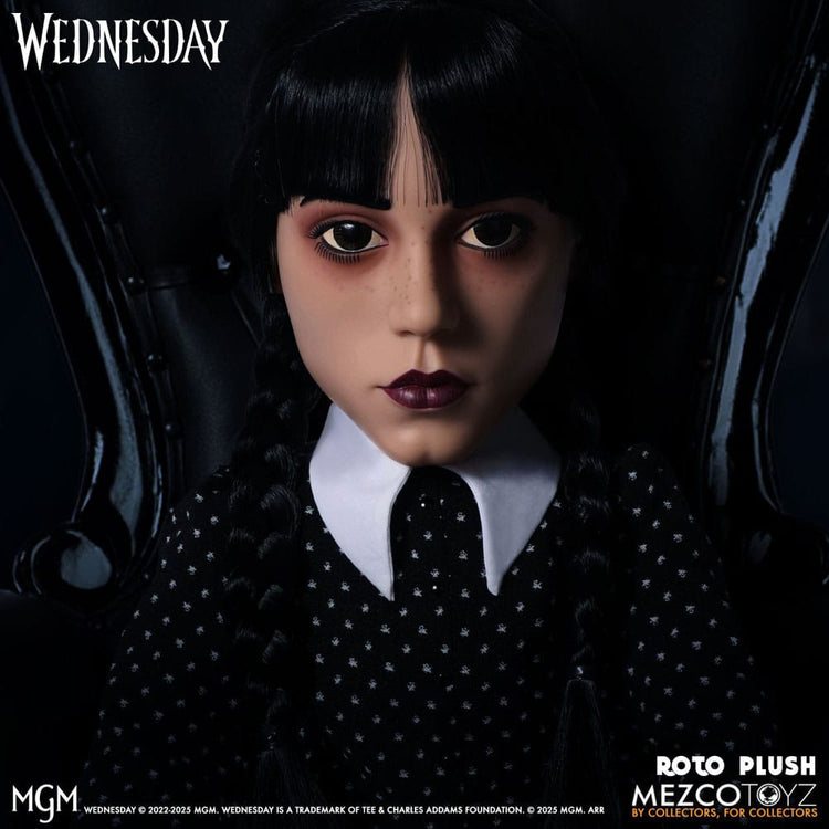 [PREORDINE] Peluche Wednesday Addams MDS Roto 46 cm - Mezco Toys - Peluche