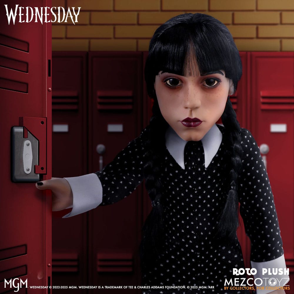 [PREORDINE] Peluche Wednesday Addams MDS Roto 46 cm - Mezco Toys - Peluche