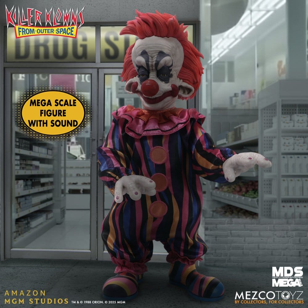 [PREORDINE] Killer Klowns from Outer Space - Peluche Mega Scale Rudy 38 cm - Mezco Toys - Peluche