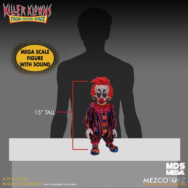 [PREORDINE] Killer Klowns from Outer Space - Peluche Mega Scale Rudy 38 cm - Mezco Toys - Peluche