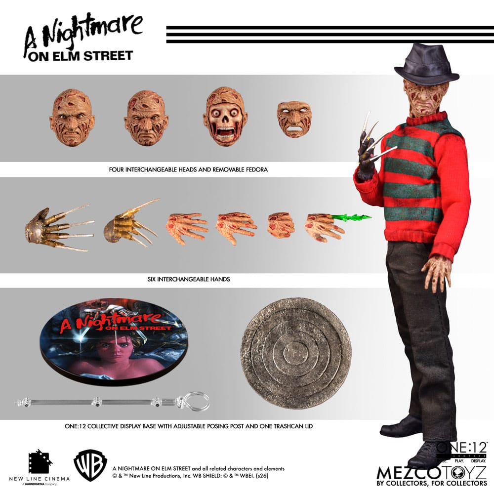 [PREORDINE] Action Figure Nightmare on Elm Street 1/12 Freddy Krueger 17 cm - Mezco Toys - Action figures