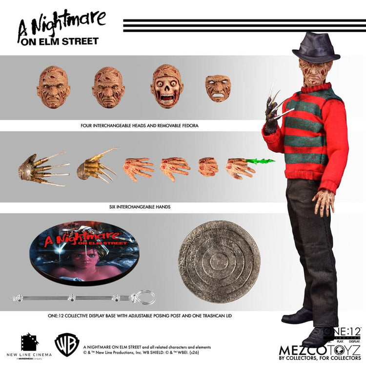 [PREORDINE] Action Figure Nightmare on Elm Street 1/12 Freddy Krueger 17 cm - Mezco Toys - Action figures