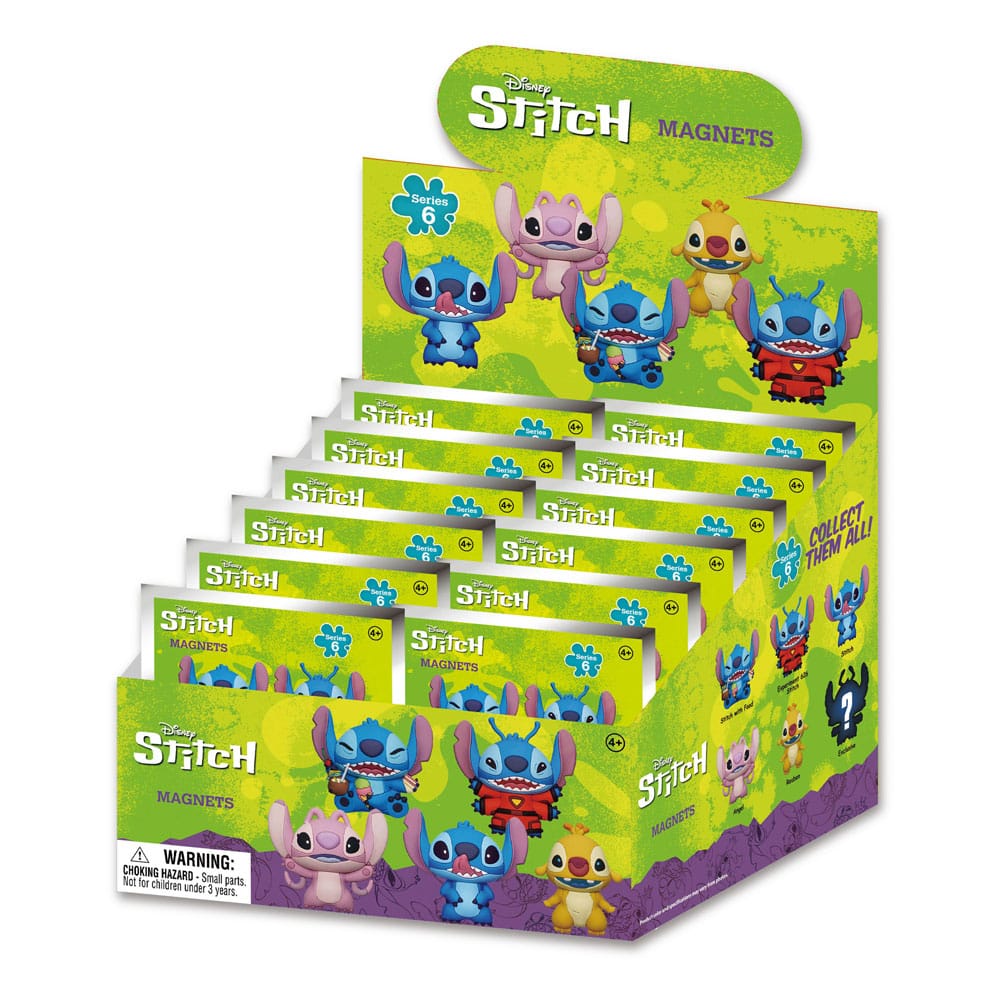 [PREORDER] Lilo & Stitch Magnets blind pack Stitch Series 6 Display (12)