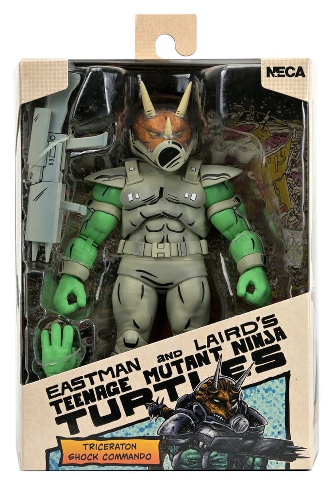 [PREORDINE] Teenage Mutant Ninja Turtles (Mirage Comics) Action Figure Triceraton Shock Commando 18 cm - NECA - Action figures