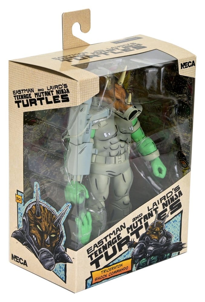 [PREORDINE] Teenage Mutant Ninja Turtles (Mirage Comics) Action Figure Triceraton Shock Commando 18 cm - NECA - Action figures