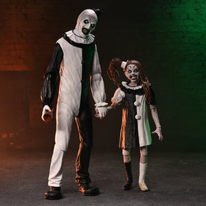 [PREORDINE] Terrifier 2 Action Figures 2-Pack: Art the Clown & Little Pale Girl 18 cm - NECA - Action figures