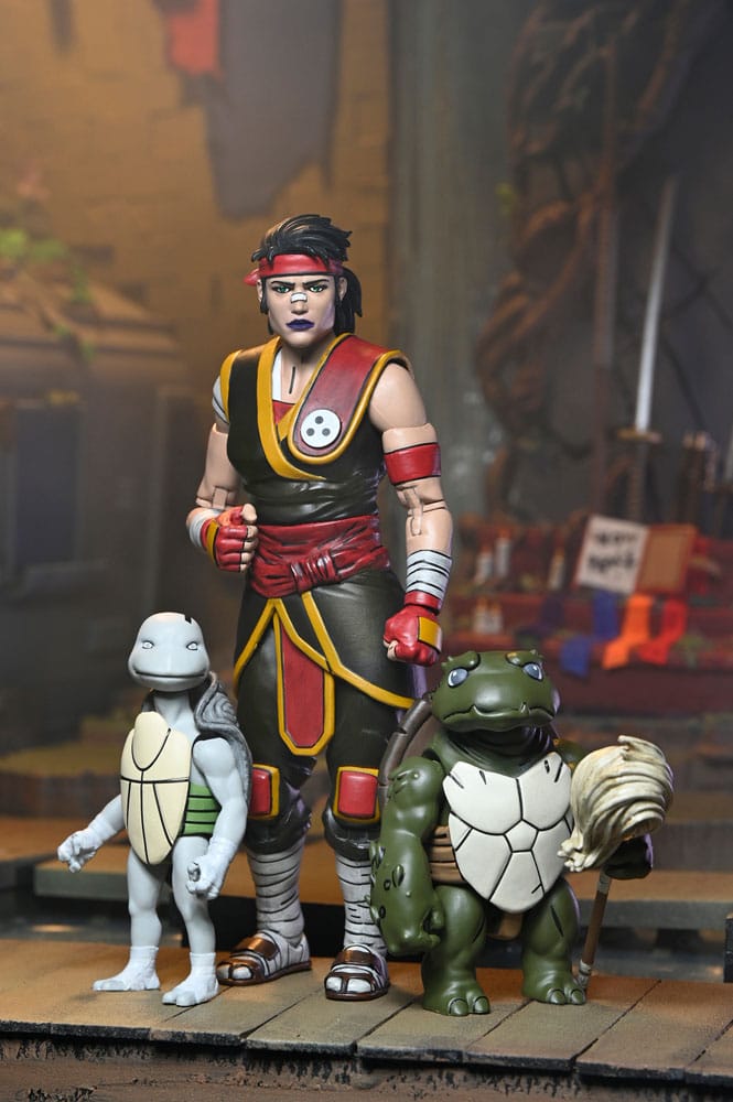 [PREORDINE] Teenage Mutant Ninja Turtles: The Last Ronin - Action Figure Ultimate Casey Marie con Baby Odyn & Uno 17 cm - NECA - Action figures