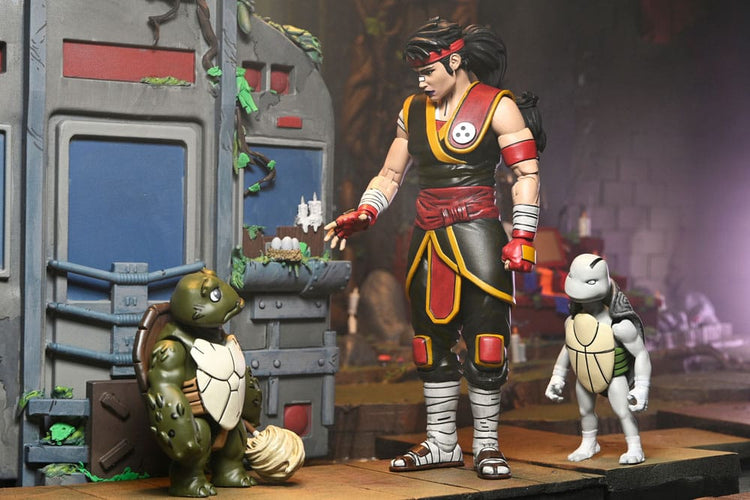 [PREORDINE] Teenage Mutant Ninja Turtles: The Last Ronin - Action Figure Ultimate Casey Marie con Baby Odyn & Uno 17 cm - NECA - Action figures