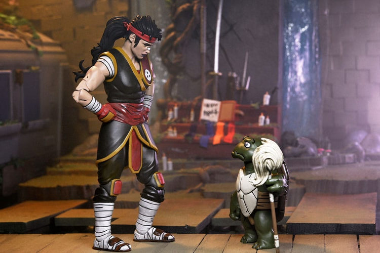 [PREORDINE] Teenage Mutant Ninja Turtles: The Last Ronin - Action Figure Ultimate Casey Marie con Baby Odyn & Uno 17 cm - NECA - Action figures
