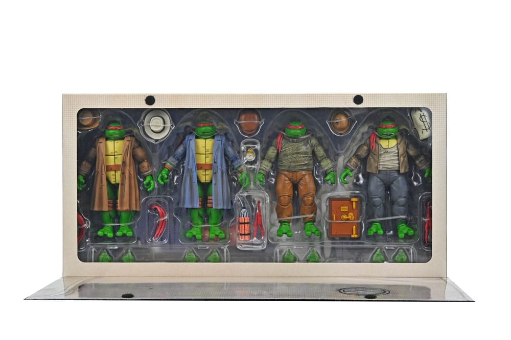 Tartarughe Ninja: Action Figure Gangster Turtles 18 cm - Set 4 pezzi - NECA - Action figures