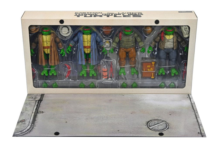 Tartarughe Ninja: Action Figure Gangster Turtles 18 cm - Set 4 pezzi - NECA - Action figures