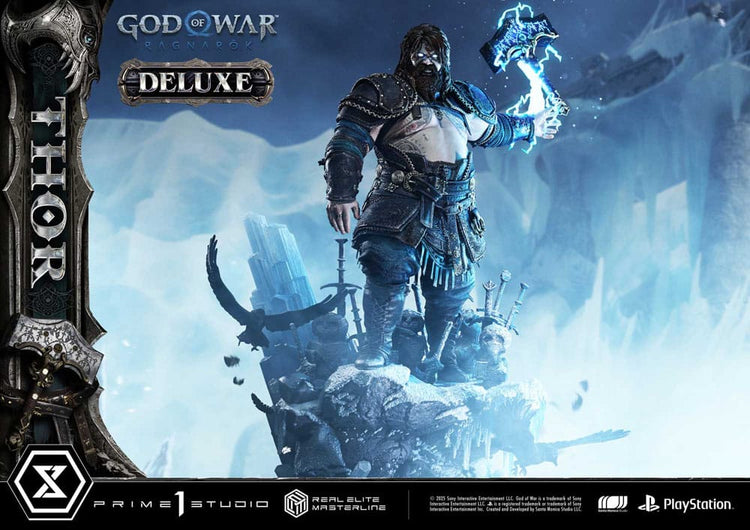 [PREORDINE] God of War: Ragnarök Statua Real Elite Masterline 1/3 Thor Deluxe Version 105 cm - Prime 1 Studio - Statue