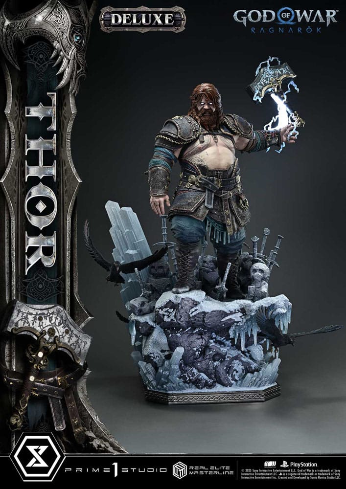 [PREORDINE] God of War: Ragnarök Statua Real Elite Masterline 1/3 Thor Deluxe Version 105 cm - Prime 1 Studio - Statue