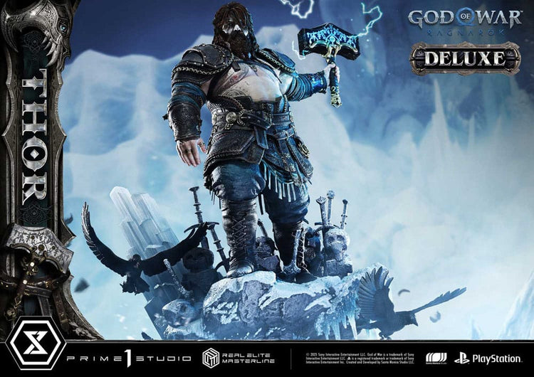 [PREORDINE] God of War: Ragnarök Statua Real Elite Masterline 1/3 Thor Deluxe Version 105 cm - Prime 1 Studio - Statue