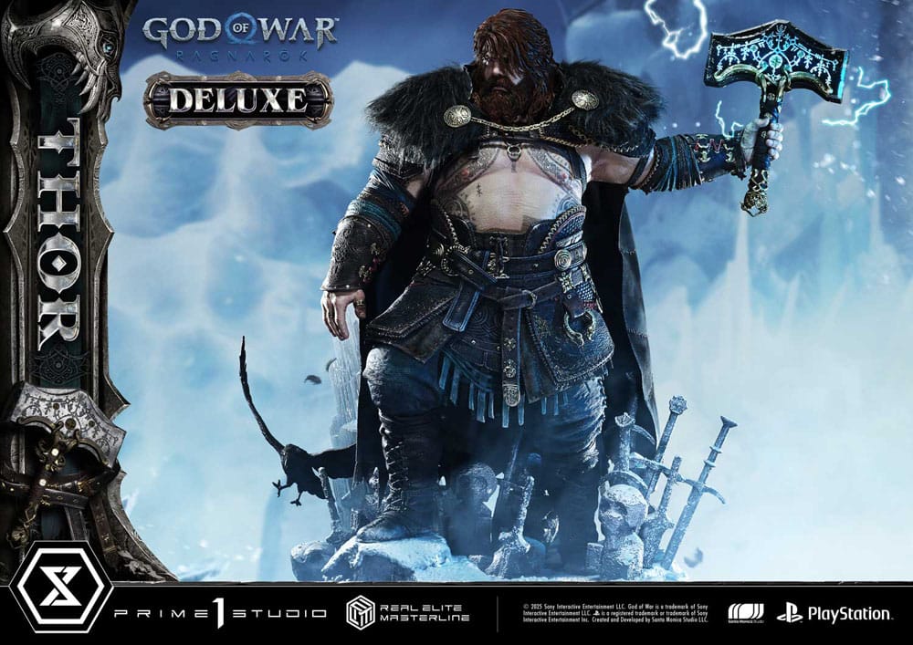 [PREORDINE] God of War: Ragnarök Statua Real Elite Masterline 1/3 Thor Deluxe Version 105 cm - Prime 1 Studio - Statue