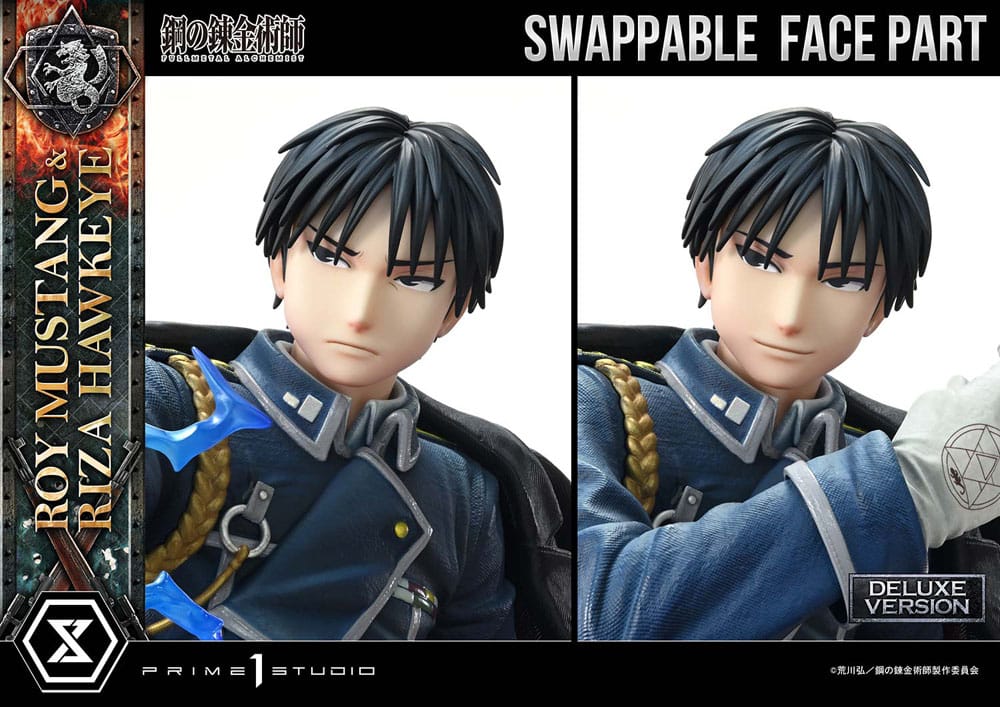 [PREORDINE] Fullmetal Alchemist Statue 1/6 Roy Mustang & Riza Hawkeye Deluxe Bonus Version 50 cm - Prime 1 Studio - Statue
