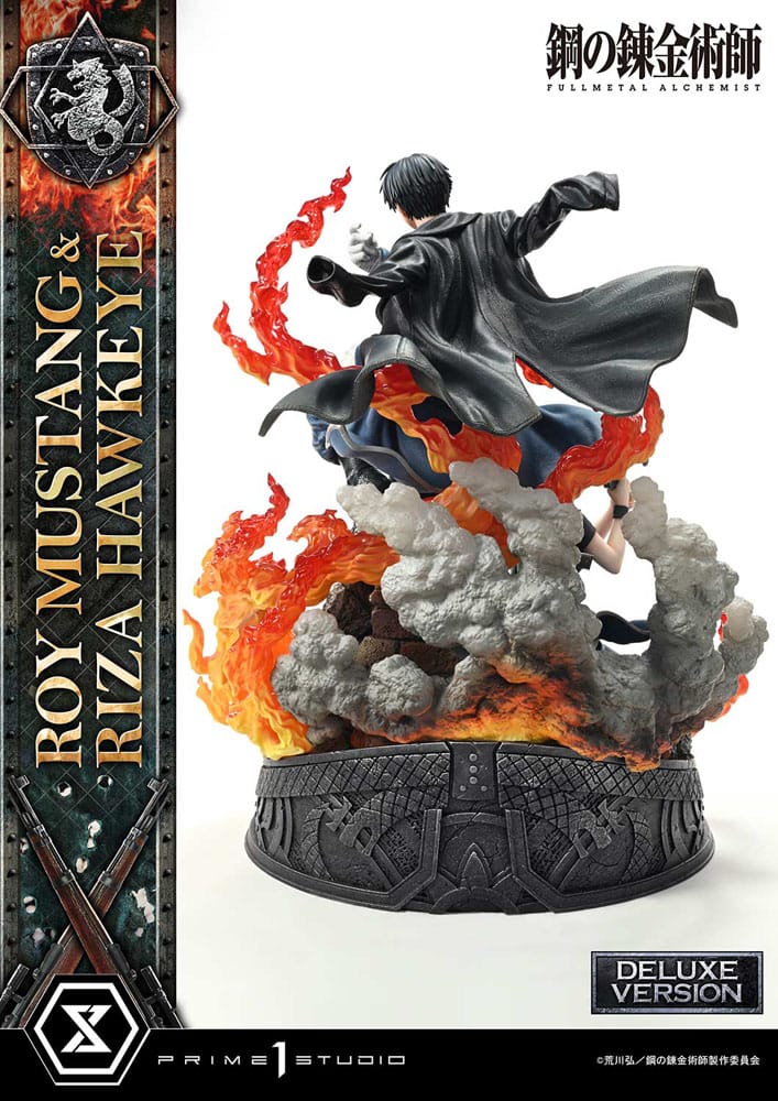 [PREORDINE] Fullmetal Alchemist Statue 1/6 Roy Mustang & Riza Hawkeye Deluxe Bonus Version 50 cm - Prime 1 Studio - Statue