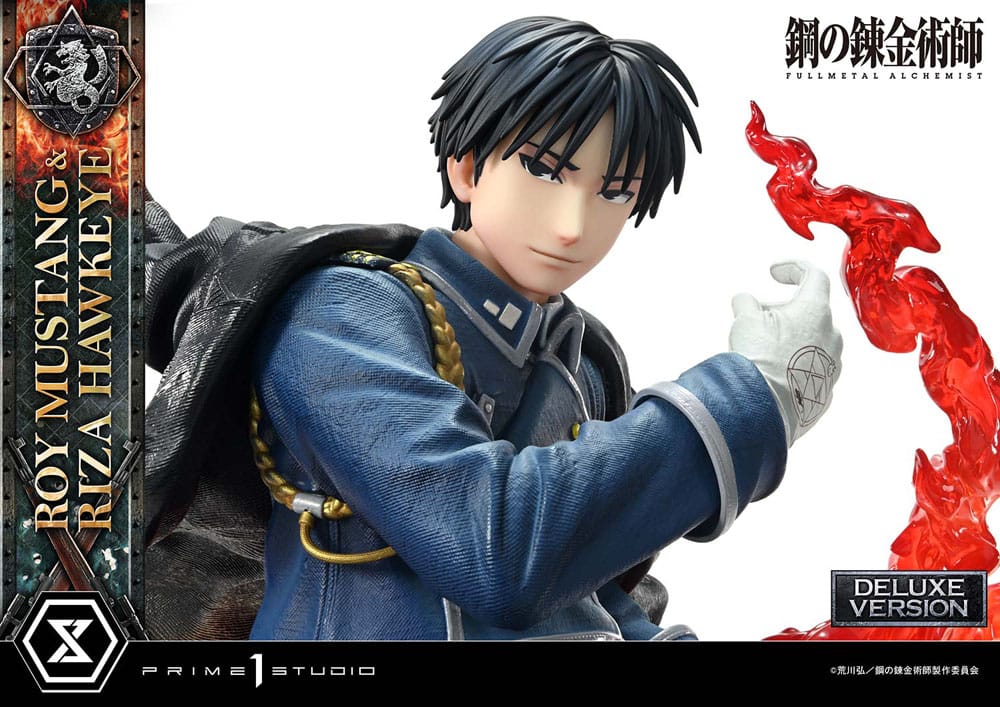 [PREORDINE] Fullmetal Alchemist Statue 1/6 Roy Mustang & Riza Hawkeye Deluxe Bonus Version 50 cm - Prime 1 Studio - Statue