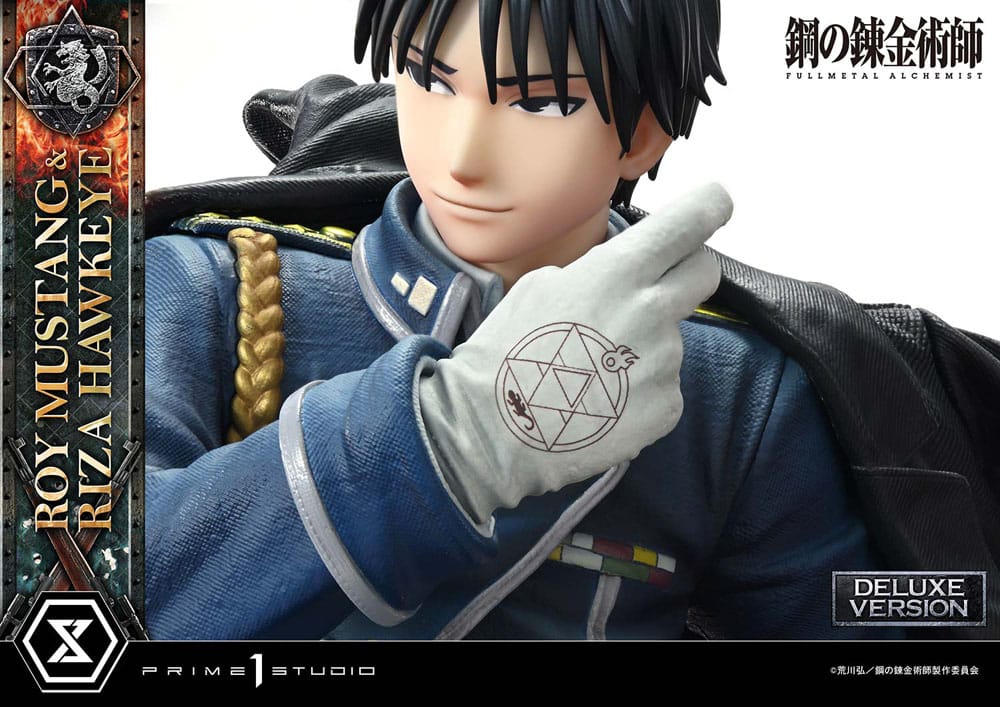 [PREORDINE] Fullmetal Alchemist Statue 1/6 Roy Mustang & Riza Hawkeye Deluxe Bonus Version 50 cm - Prime 1 Studio - Statue