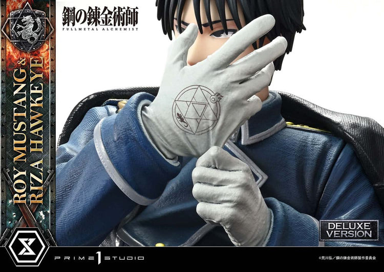 [PREORDINE] Fullmetal Alchemist Statue 1/6 Roy Mustang & Riza Hawkeye Deluxe Bonus Version 50 cm - Prime 1 Studio - Statue
