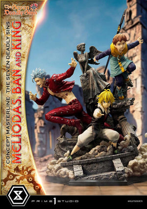 [PREORDINE] Statua Seven Deadly Sins - Concept Masterline: Meliodas, Ban e King 55 cm - Prime 1 Studio - Statue