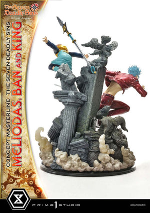 [PREORDINE] Statua Seven Deadly Sins - Concept Masterline: Meliodas, Ban e King 55 cm - Prime 1 Studio - Statue