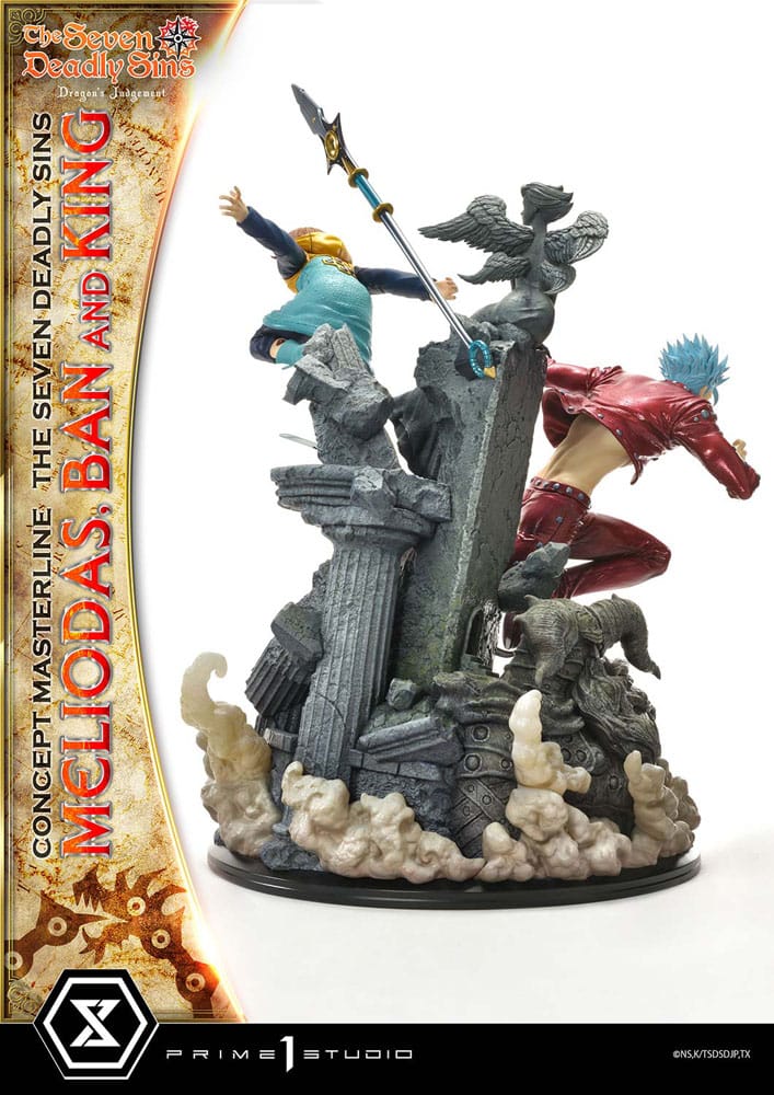 [PREORDINE] Statua Seven Deadly Sins - Concept Masterline: Meliodas, Ban e King 55 cm - Prime 1 Studio - Statue