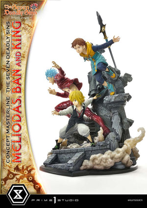 [PREORDINE] Statua Seven Deadly Sins - Concept Masterline: Meliodas, Ban e King 55 cm - Prime 1 Studio - Statue