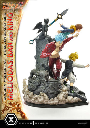 [PREORDINE] Statua Seven Deadly Sins - Concept Masterline: Meliodas, Ban e King 55 cm - Prime 1 Studio - Statue