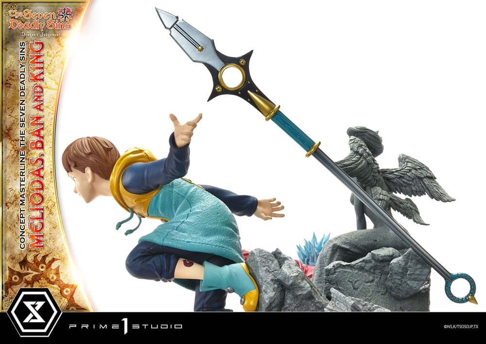 [PREORDINE] Statua Seven Deadly Sins - Concept Masterline: Meliodas, Ban e King 55 cm - Prime 1 Studio - Statue