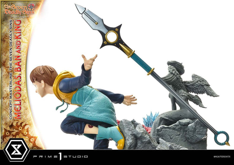 [PREORDINE] Statua Seven Deadly Sins - Concept Masterline: Meliodas, Ban e King 55 cm - Prime 1 Studio - Statue