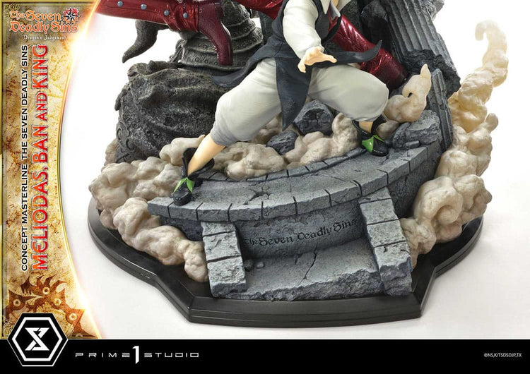 [PREORDINE] Statua Seven Deadly Sins - Concept Masterline: Meliodas, Ban e King 55 cm - Prime 1 Studio - Statue