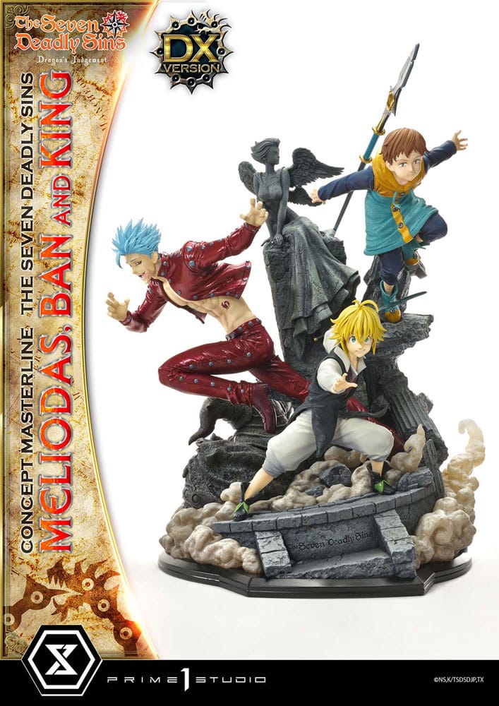 [PREORDINE] Statua Seven Deadly Sins - Concept Masterline Meliodas, Ban e King Deluxe 55 cm - Prime 1 Studio - Statue