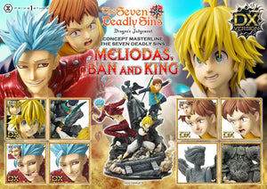 [PREORDINE] Statua Seven Deadly Sins - Concept Masterline Meliodas, Ban e King Deluxe 55 cm - Prime 1 Studio - Statue