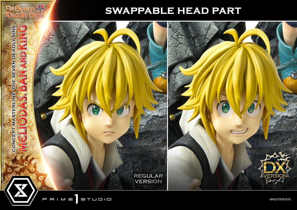 [PREORDINE] Statua Seven Deadly Sins - Concept Masterline Meliodas, Ban e King Deluxe 55 cm - Prime 1 Studio - Statue