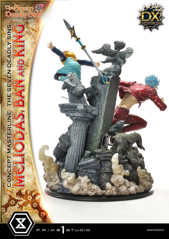 [PREORDINE] Statua Seven Deadly Sins - Concept Masterline Meliodas, Ban e King Deluxe 55 cm - Prime 1 Studio - Statue