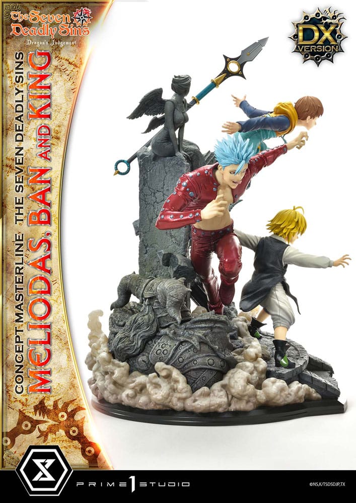 [PREORDINE] Statua Seven Deadly Sins - Concept Masterline Meliodas, Ban e King Deluxe 55 cm - Prime 1 Studio - Statue