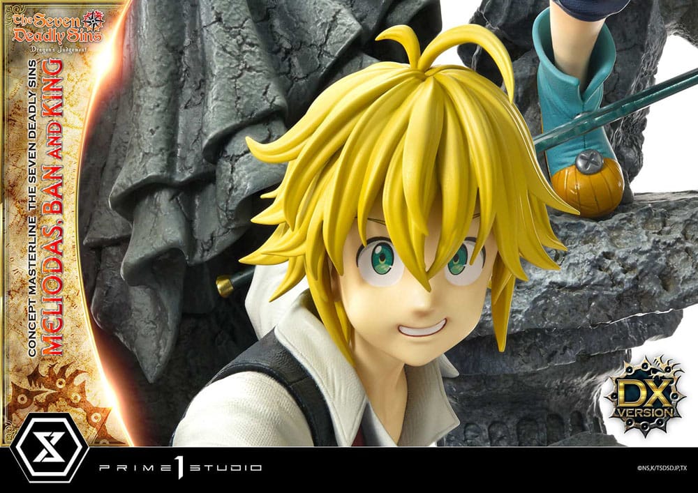 [PREORDINE] Statua Seven Deadly Sins - Concept Masterline Meliodas, Ban e King Deluxe 55 cm - Prime 1 Studio - Statue