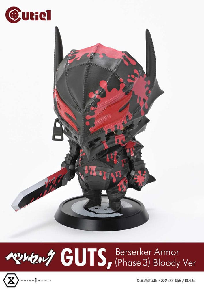 Statua Berserk: Guts Berserker Armor (Phase 3) Bloody Ver. Cutie1 - 12 cm - Prime 1 Studio - Statue