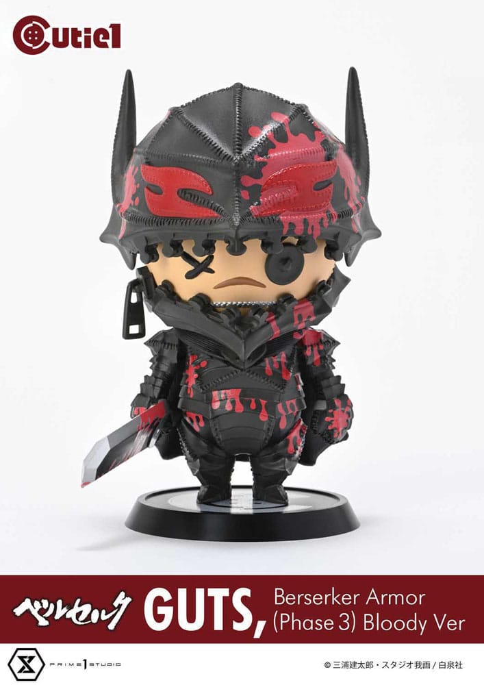Statua Berserk: Guts Berserker Armor (Phase 3) Bloody Ver. Cutie1 - 12 cm - Prime 1 Studio - Statue